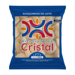 BISC CRISTAL ROSCA LEITE 300G