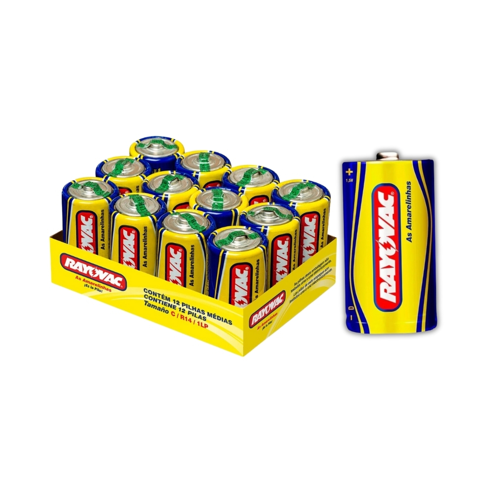 PILHA RAYOVAC GDE 12X1 (AMARELA)