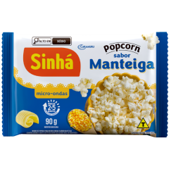 PIPOCA P/M ONDAS SINHA MANTEIGA 90G