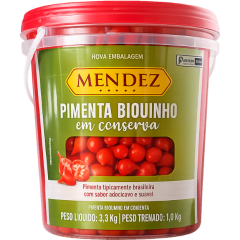 PIMENTA MENDEZ CONSERVA BIQUINHO 3.3KG