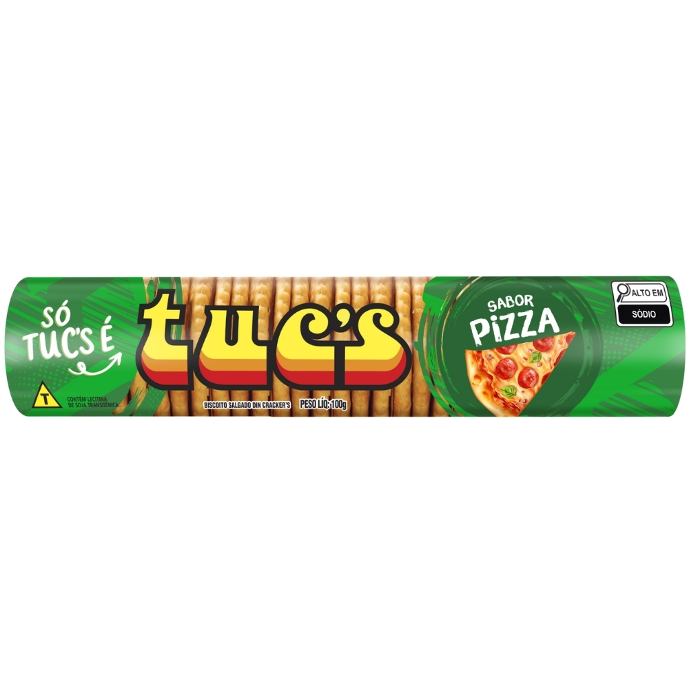 BISCOITO TUC`S SALGADO PIZZA 100G
