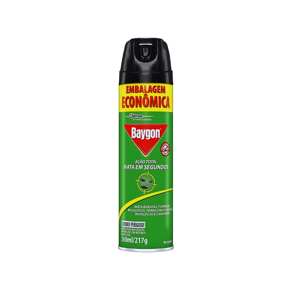 INSETICIDA BAYGON AEROSOL ACAO TOTAL COM CHEIRO