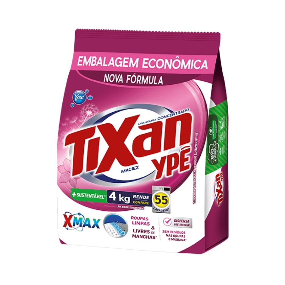SABAO EM PO TIXAN SACHE 4KG MAC ROSA