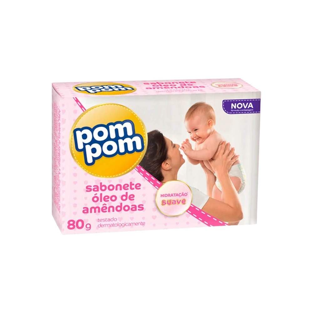SABONETE POM POM INFT 80G AMENDOA